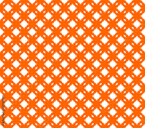 Seamless Geomatric vector background Pattern in orange