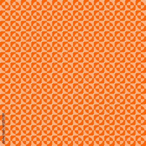 Seamless Geomatric vector background Pattern in orange