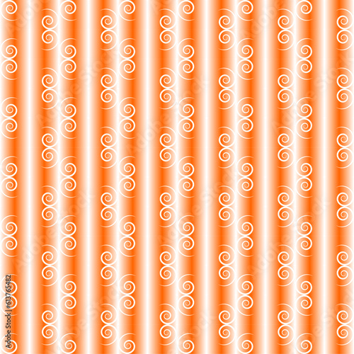 Seamless Geomatric vector background Pattern in orange