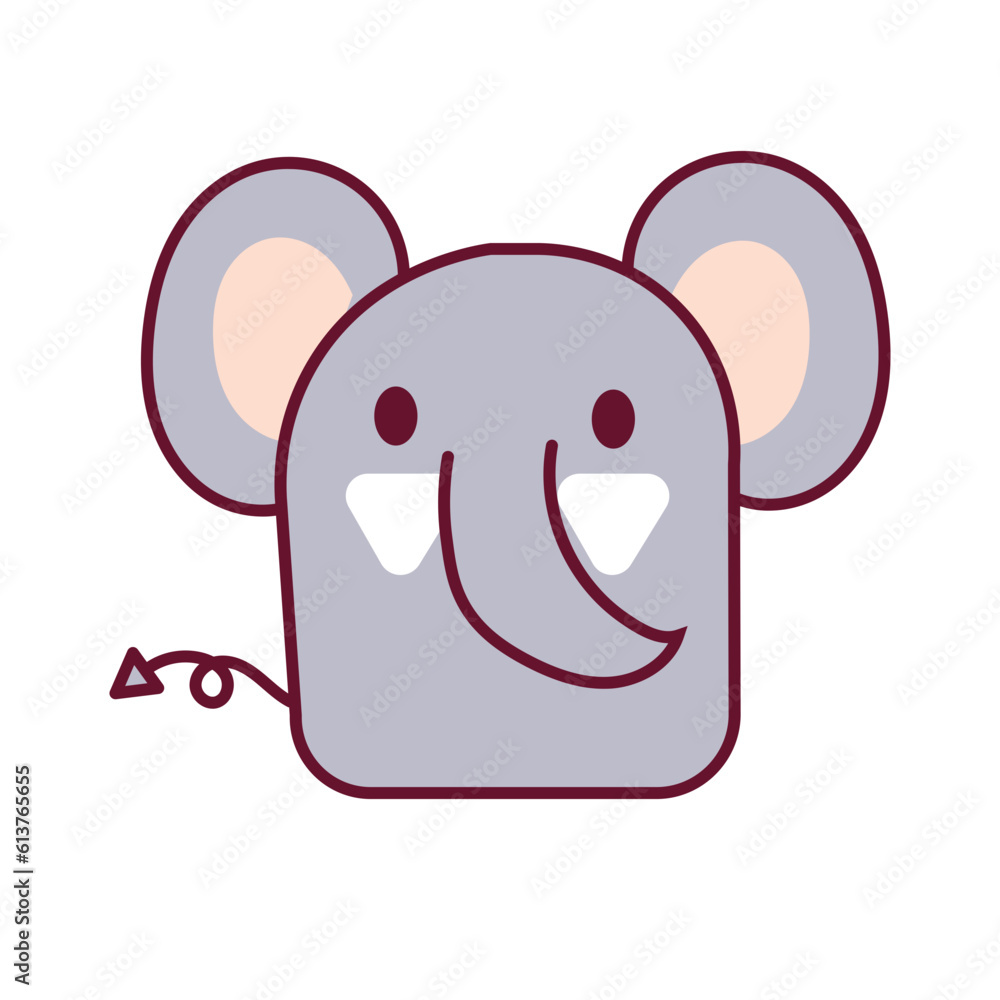 Fototapeta premium Free vector colorful cute animal collection