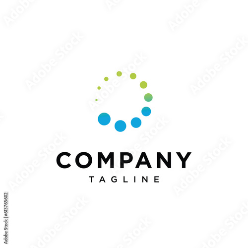 Circle dot logo icon vector template.eps