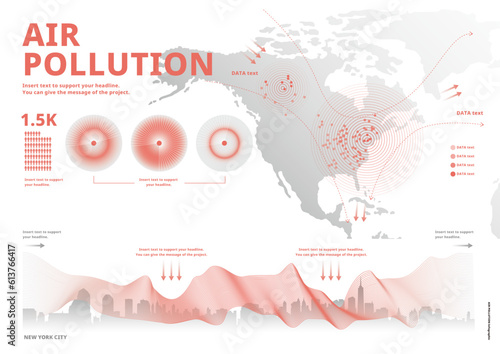 Air pollution Infographic