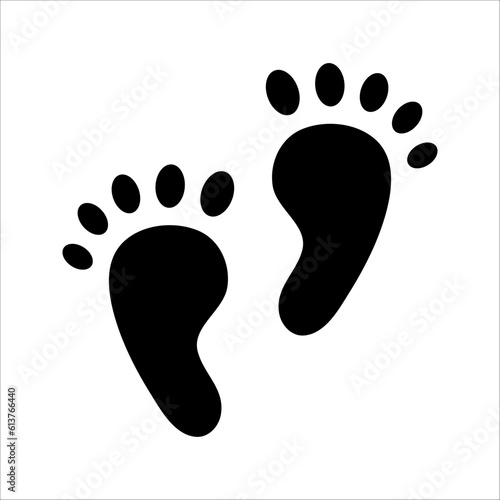 baby feet icon. footprint,kids feet sign.love,little,baby,finger,newborn,cute,step, vector illustration on white background