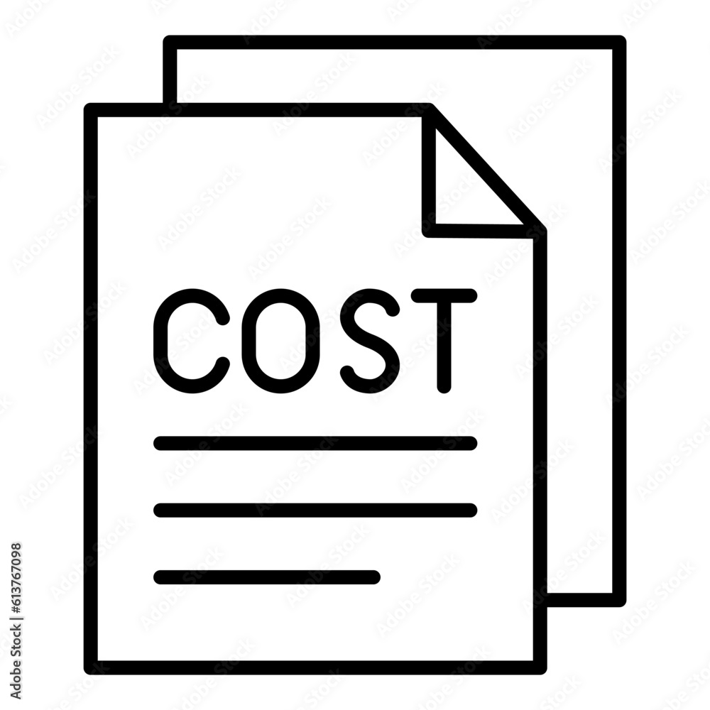 Business cost icon Business cost icon