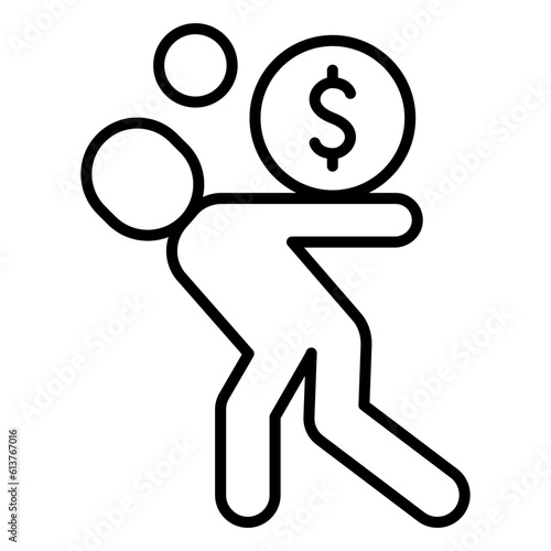 Business cost icon