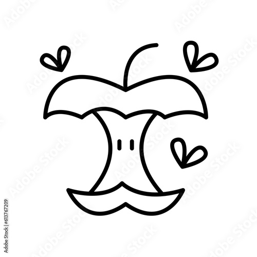 Apple garbage icon
