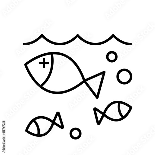 Water pollution icon