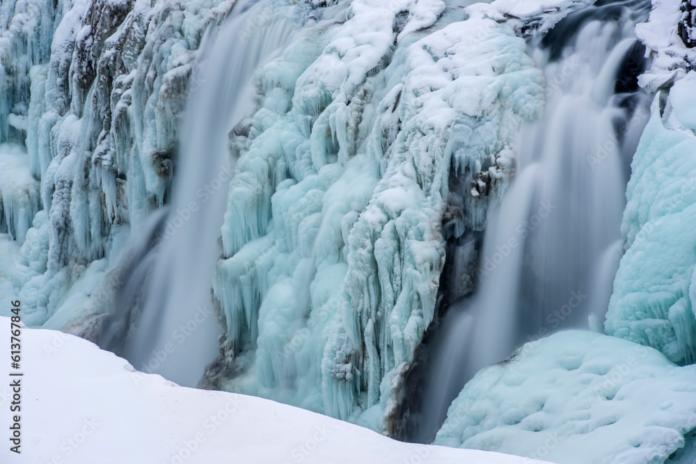 Gullfoss waterfall (Iceland in winter) Gullfoss waterfall (Iceland in winter)