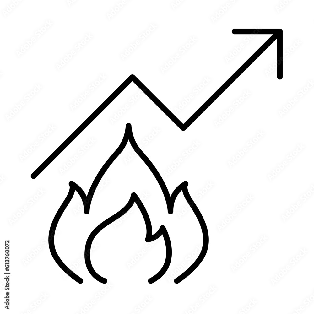 Fat burn rate icon Fat burn rate icon