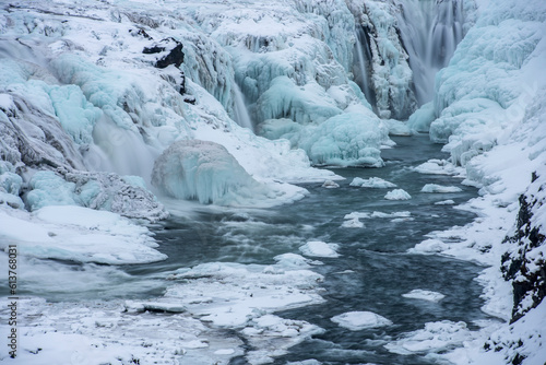 Gullfoss waterfall (Iceland in winter) © Daniel Jara