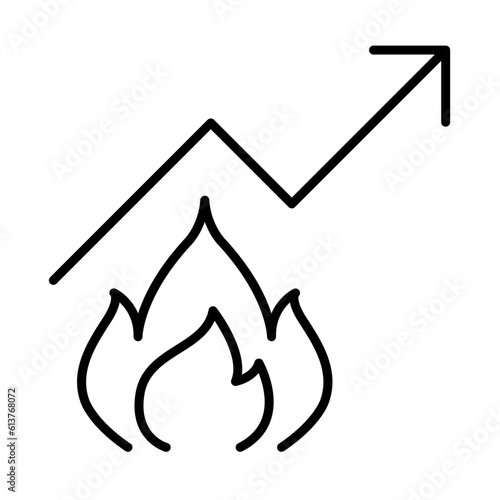 Fat burn rate icon