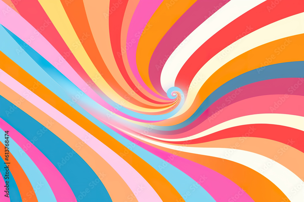 A colorful swirl background with a white center. Generative AI. A colorful swirl background with a white center. Generative AI.
