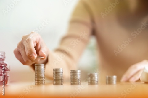 Woman hand money and giving donate charity raise donation concept