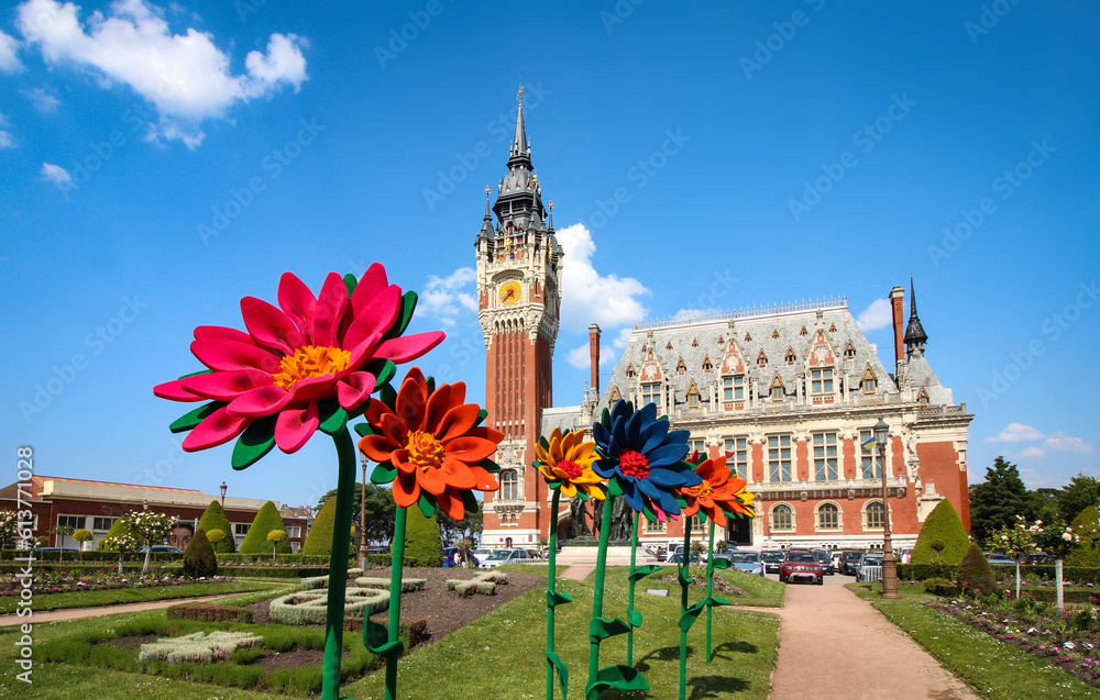 Obraz premium Calais (Pas de Calais / France) - Beffroi et Hôtel de ville 