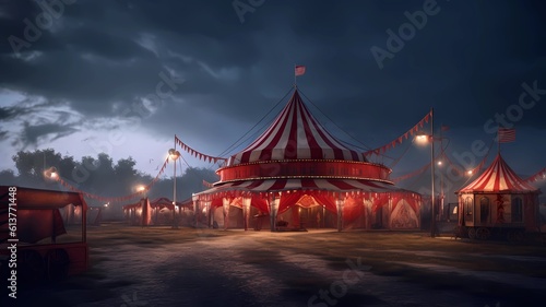 Circus Big Top Circus tent Performers Clowns Acrobats