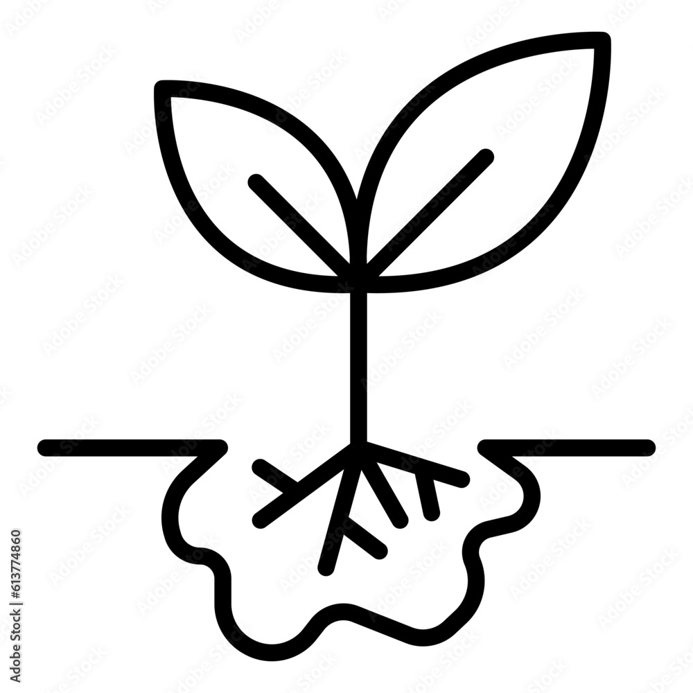 Naklejka premium Sprout icon