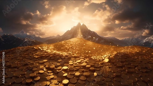  scotland, outdoors, rock, gold coins, gold, jewelry, treasure,