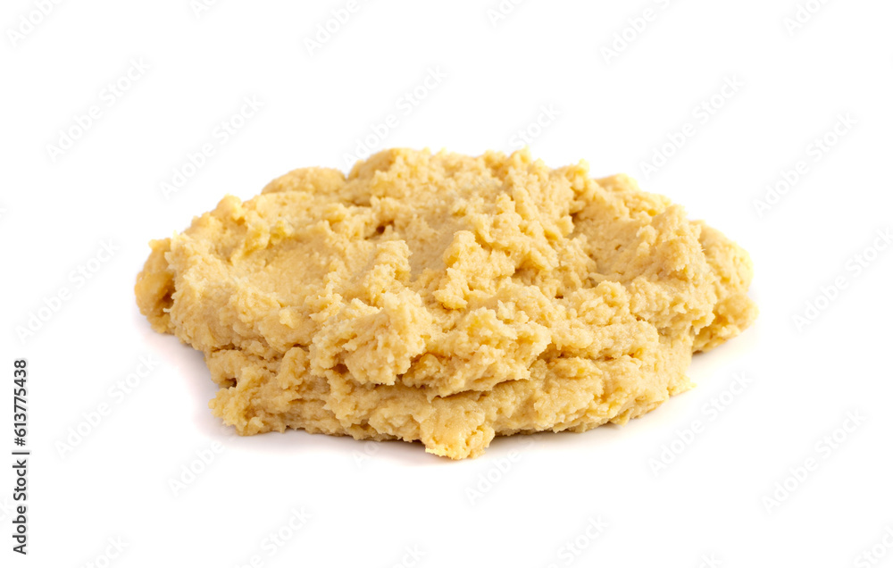 Hummus Smear Isolated, Houmous Dip, Tahini Sauce, Hummus Spread on White Background Hummus Smear Isolated, Houmous Dip, Tahini Sauce, Hummus Spread on White Background