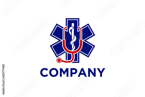 Logo icon Emergency medical services stock vector