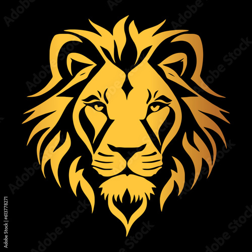 lion vecor logo gold Luxury  photo
