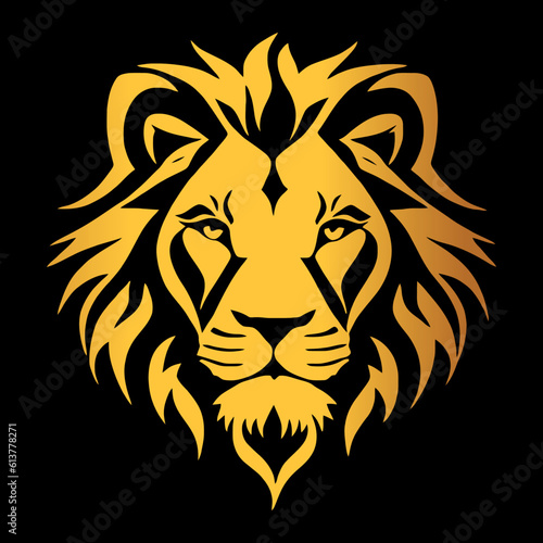lion vecor logo gold Luxury 