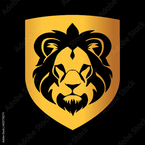 lion vecor logo gold Luxury 
