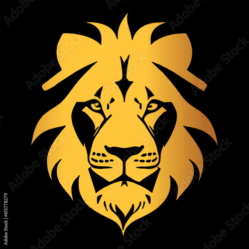 lion vecor logo gold Luxury 