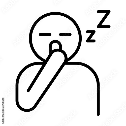 Yawning icon