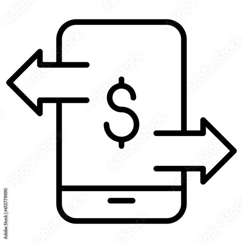 Mobile banking icon