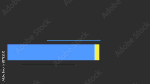 Modern lower third with empty copy space for writing custom messages, Lower third title intro design animation.