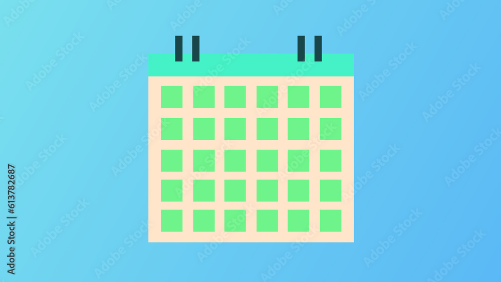 Simple flat 2D calendar animation. Digital calender with the concept of time management for scheduling appointments, meetings, trips etc. Simple flat 2D calendar animation. Digital calender with the concept of time management for scheduling appointments, meetings, trips etc.