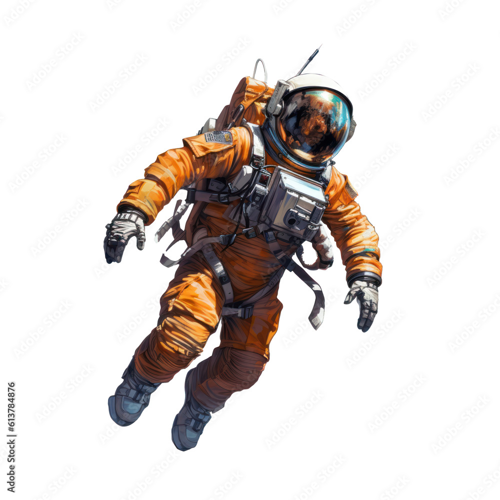 Astronauta, bez tła, wygenerowane przez AI