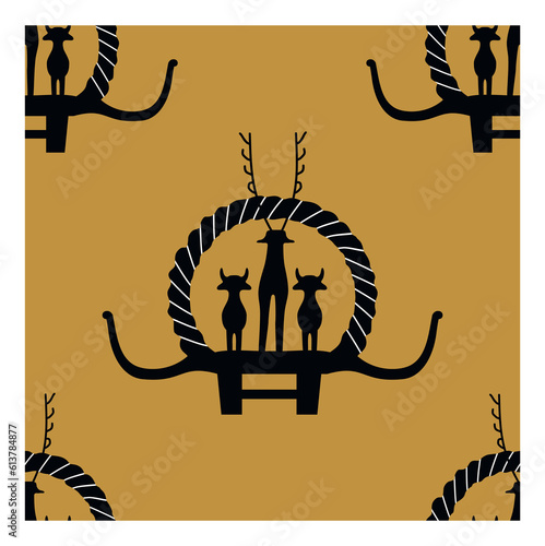Hittite Sun Course Monument. Turkey Ankara Hittite sun. Symbol of Hittite,silhouette vector, editorial use - Vector. The first written constitution of the world.