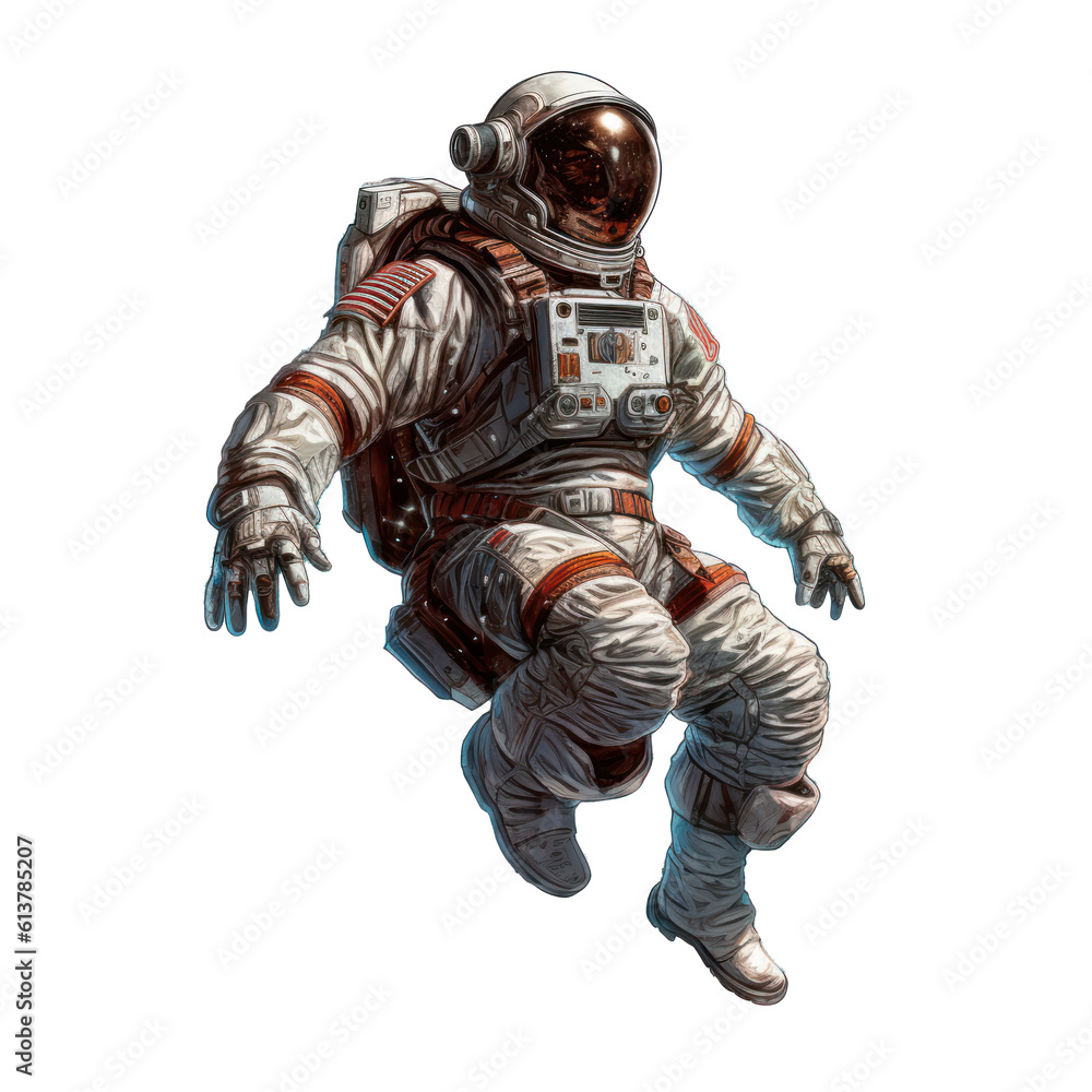 Astronauta, bez tła, wygenerowane przez AI Astronauta, bez tła, wygenerowane przez AI