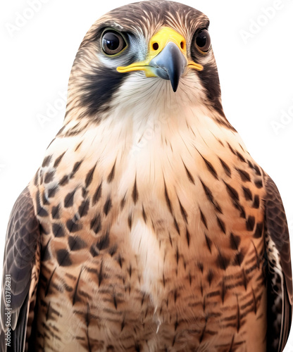 Eagle portrait on transparent background