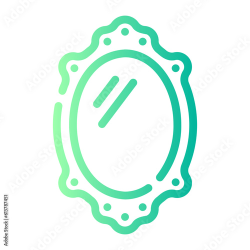 mirror Line Gradient Icon
