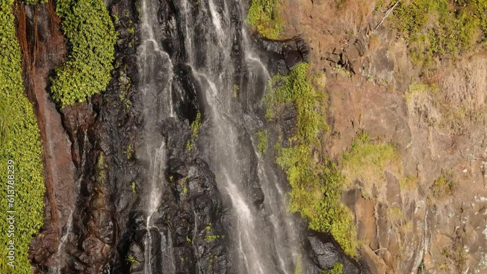 Close view of Morans Falls in afternoon light, Lamington National Park, Scenic Rim, Queensland, Australia Close view of Morans Falls in afternoon light, Lamington National Park, Scenic Rim, Queensland, Australia