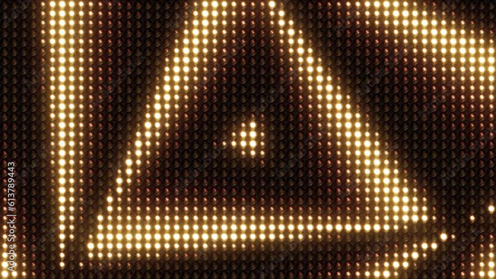 Lights Board Loop LED Triangle shaped Background Animation Lights