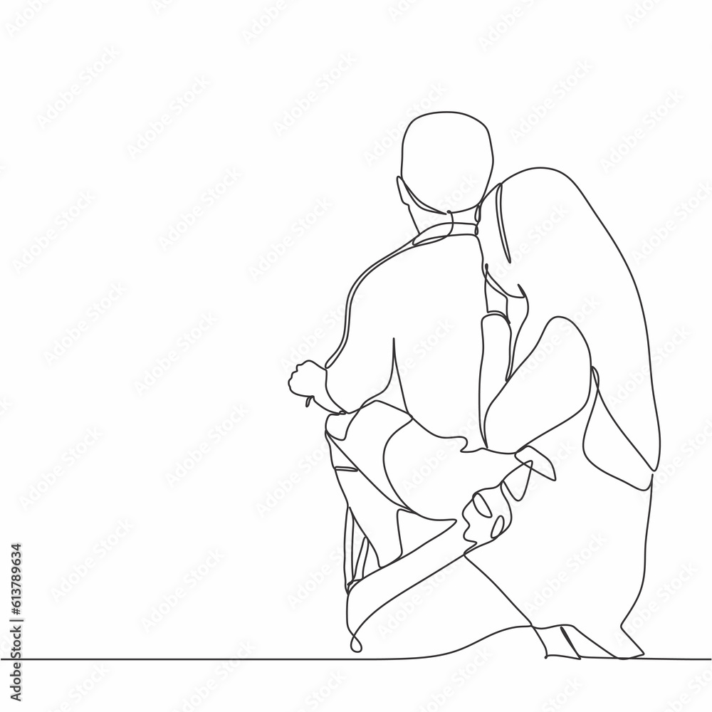 one line drawing of romantic couple relationship. Guy girl and riding bicycle. Human relationship, sincere feelings. - Vector illustration isolated on white background. one line drawing of romantic couple relationship. Guy girl and riding bicycle. Human relationship, sincere feelings. - Vector illustration isolated on white background.