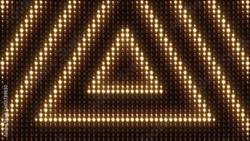 Lights Board Loop LED Triangle shaped Background Animation Lights Flashing Wall Showtec VJ Stage Floodlight 4K Blinder Blinking Lights Flash Club Flashlights Disco Lights Matrix Beam Bulb