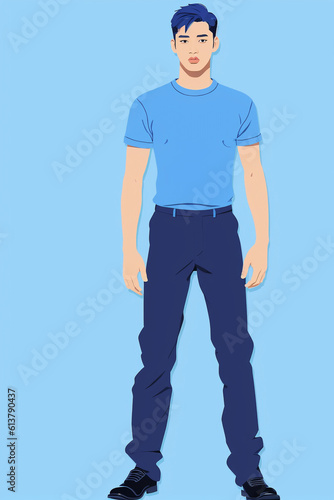 flat illustration of a man © jinna