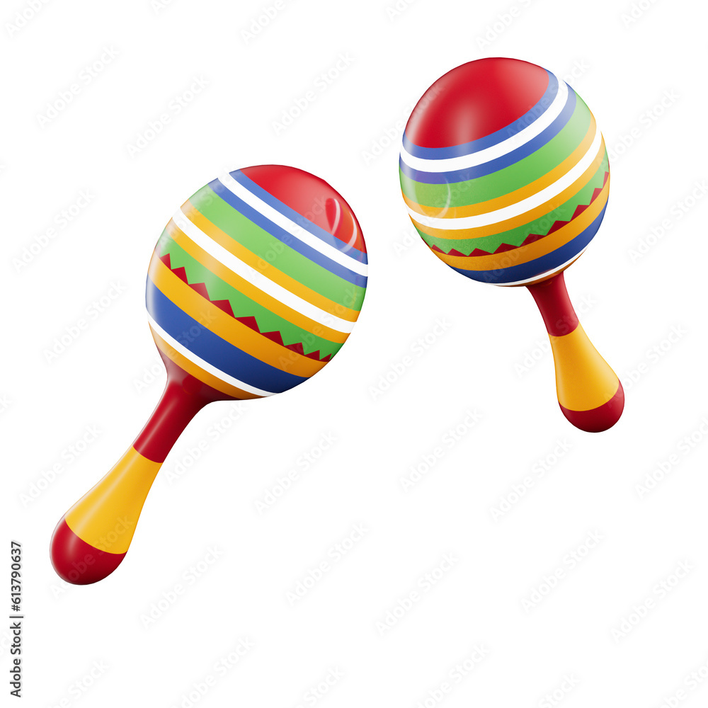 Cinco de Mayo 3D Illustration Object Cinco de Mayo 3D Illustration Object
