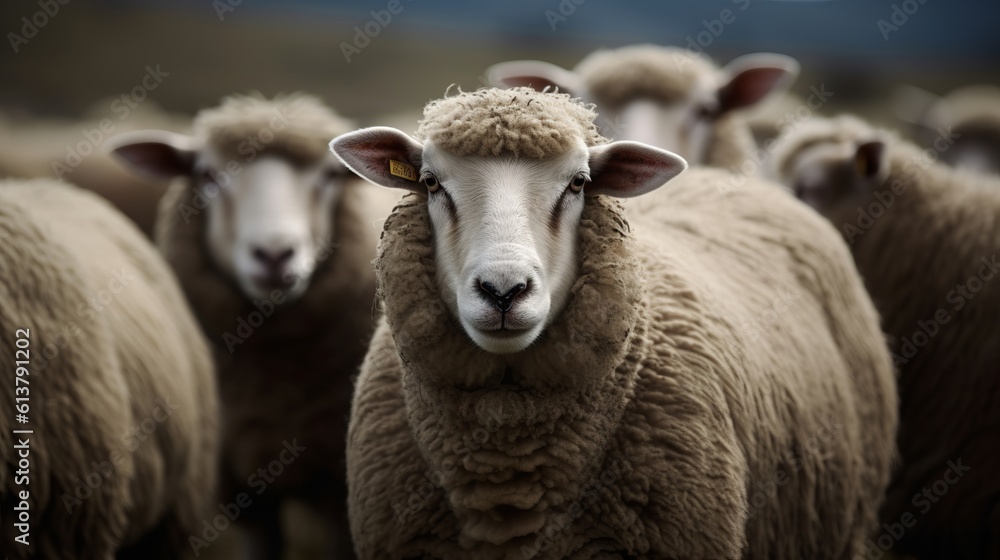 sheep and lamb, generative ai