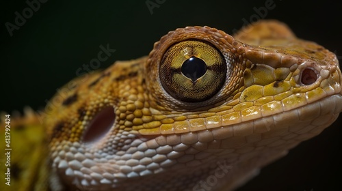 close up of a lizard by generative ai