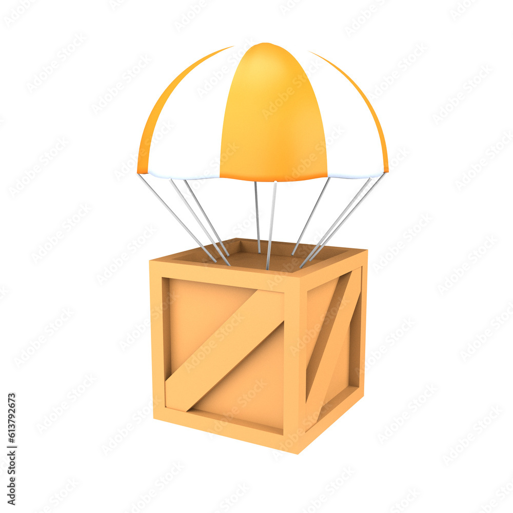 3D icon Illustration Air Shipping 3D icon Illustration Air Shipping