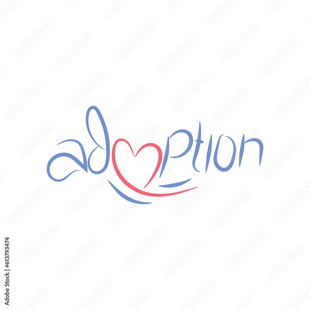 abstract typography adoption sign logo business vector design template, line art adoption symbol logo design with modern, outline and elegant styles abstract typography adoption sign logo business vector design template, line art adoption symbol logo design with modern, outline and elegant styles