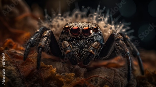 Deadly Spider Macro Photography by generative ai