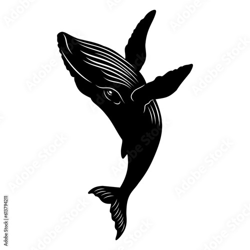 silhouette of a whale