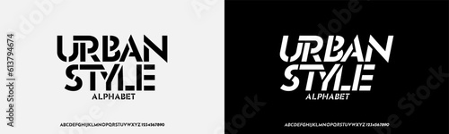 Abstract modern urban alphabet fonts, simple, technology, fashion, digital, future creative logo font. vector illustration