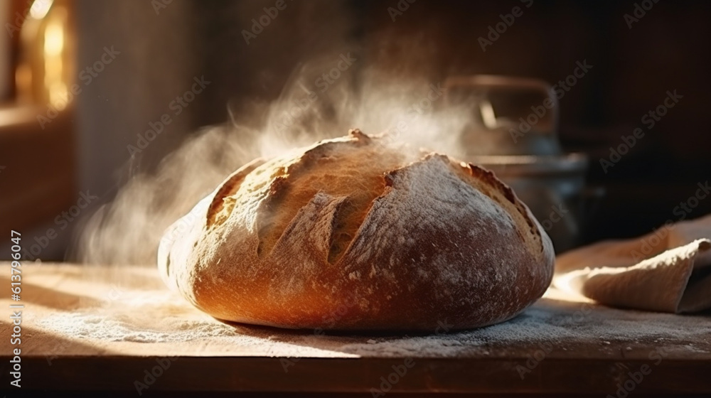 Freshly baked homemade bread Freshly baked homemade bread